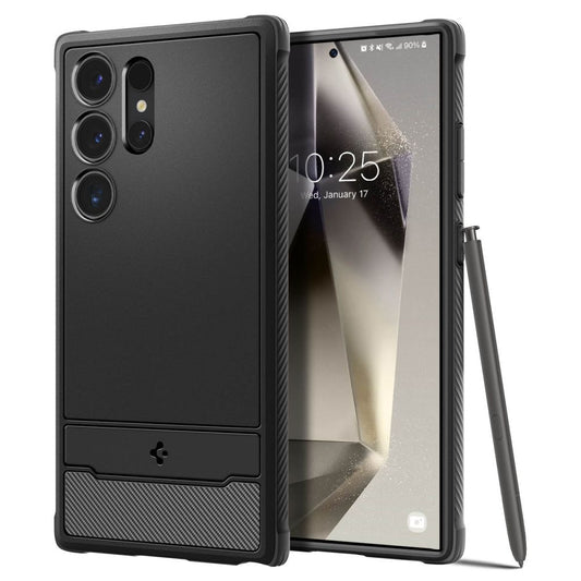 Etui do Samsung Galaxy S24 Ultra S928, Spigen, Rugged Armour, Czarny ACS07286