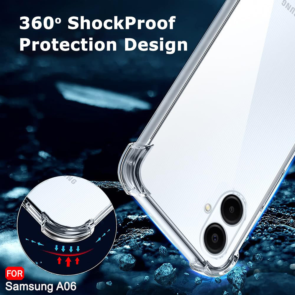 Etui na Samsung Galaxy A06 A065, Techsuit, Shockproof Clear, Przezroczyste