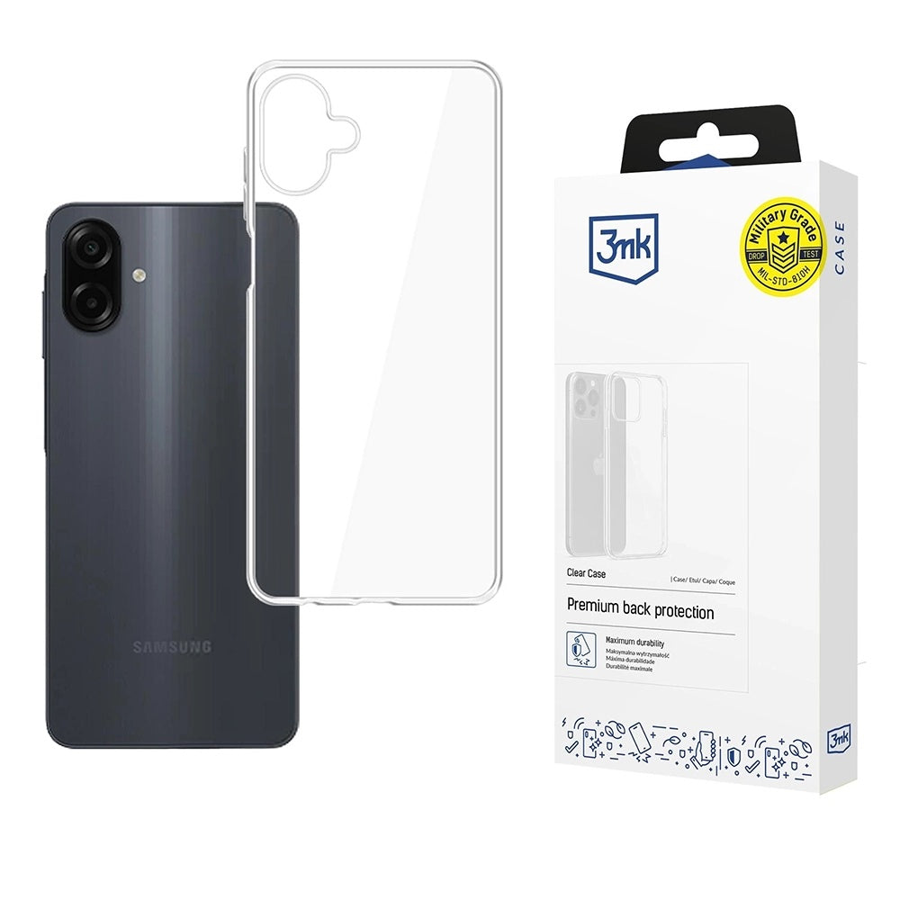 Etui na Samsung Galaxy A07 4G A075, 3MK, Clear, Przezroczyste