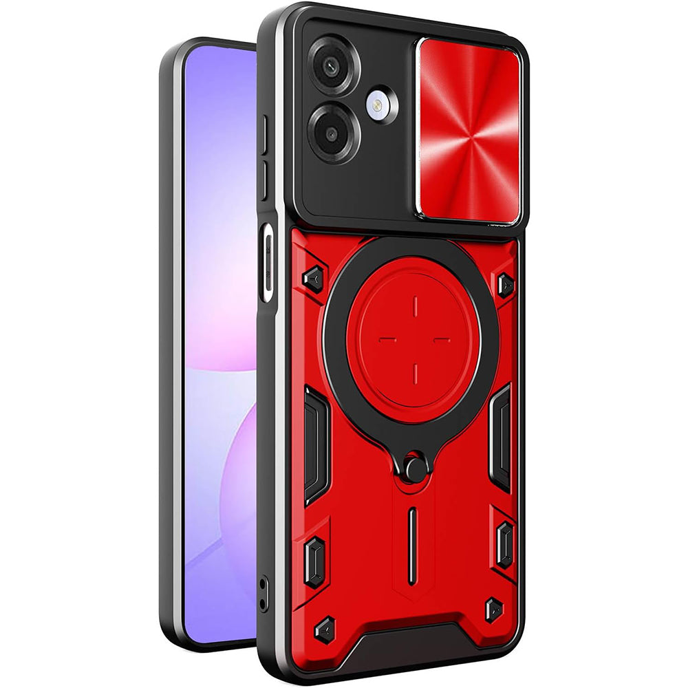 Case for Samsung Galaxy A07 4G A075, Techsuit, CamGuard Pro, Red