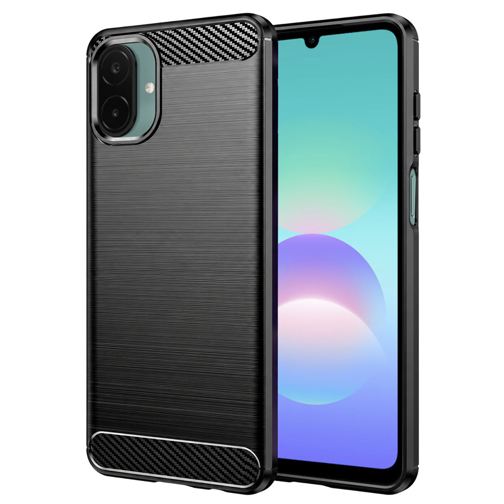 Etui na Samsung Galaxy A08 4G A085 / A07 5G A076, Techsuit, Carbon, Czarny