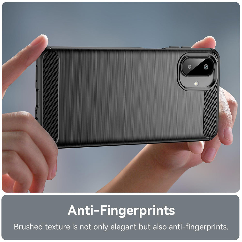 Etui na Samsung Galaxy A08 4G A085 / A07 5G A076, Techsuit, Carbon, Czarny