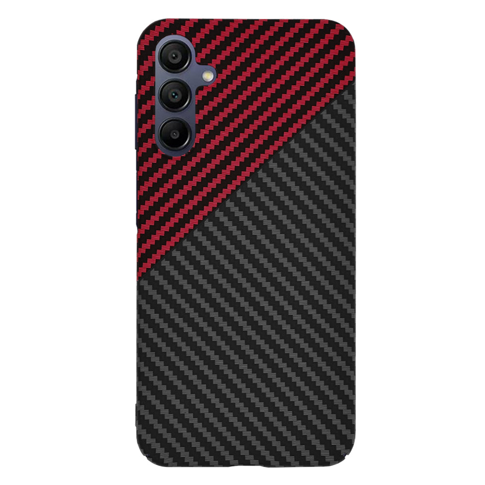 Etui na Samsung Galaxy A15 5G A156 / A15 A155, Techsuit, Carbonite FiberShell, Czarno-Czerwone