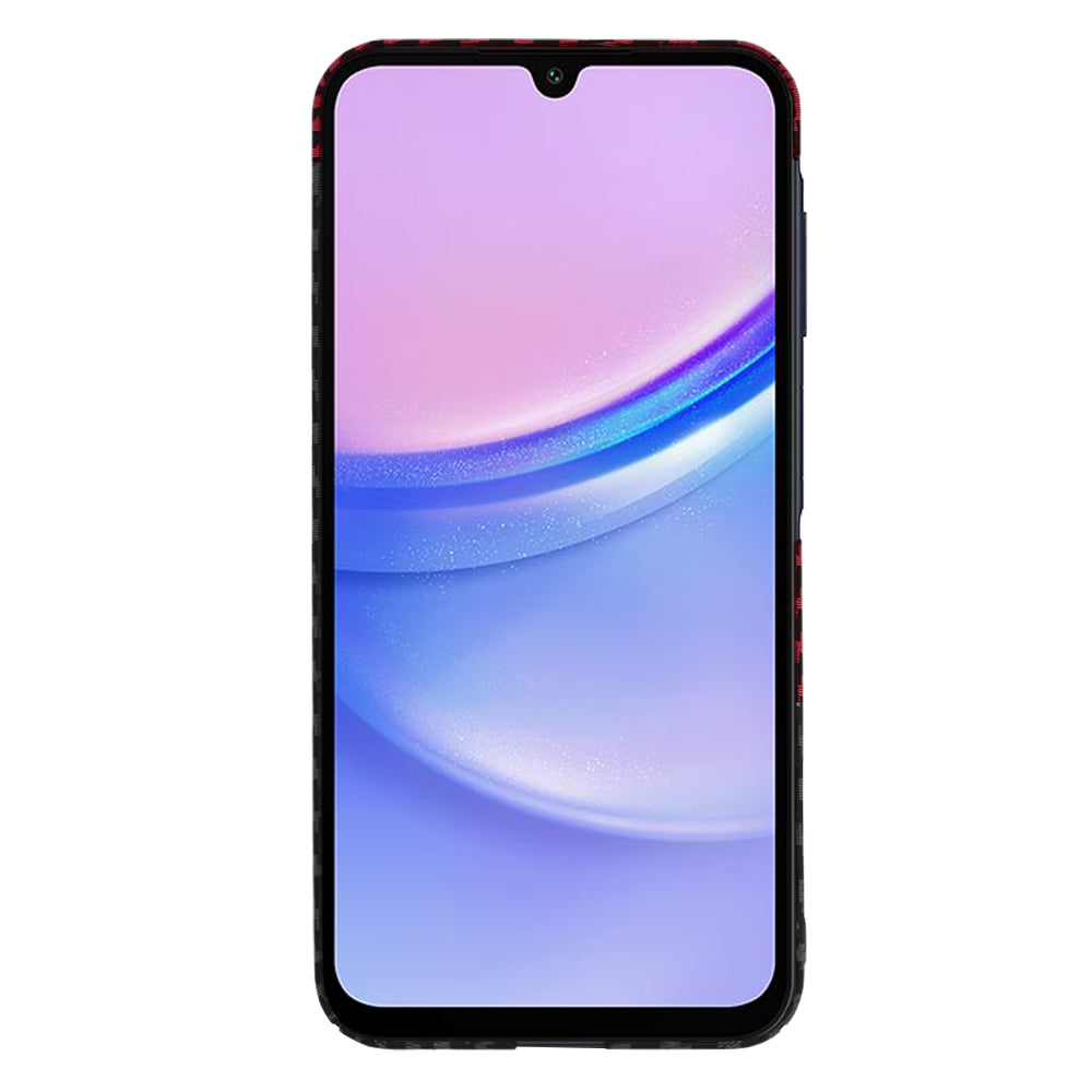 Etui na Samsung Galaxy A15 5G A156 / A15 A155, Techsuit, Carbonite FiberShell, Czarno-Czerwone