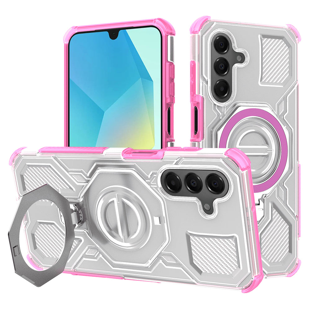 Etui na Samsung Galaxy A16 5G A166 / A16 4G A165, Techsuit, Carbon Shield Pro, Różowy