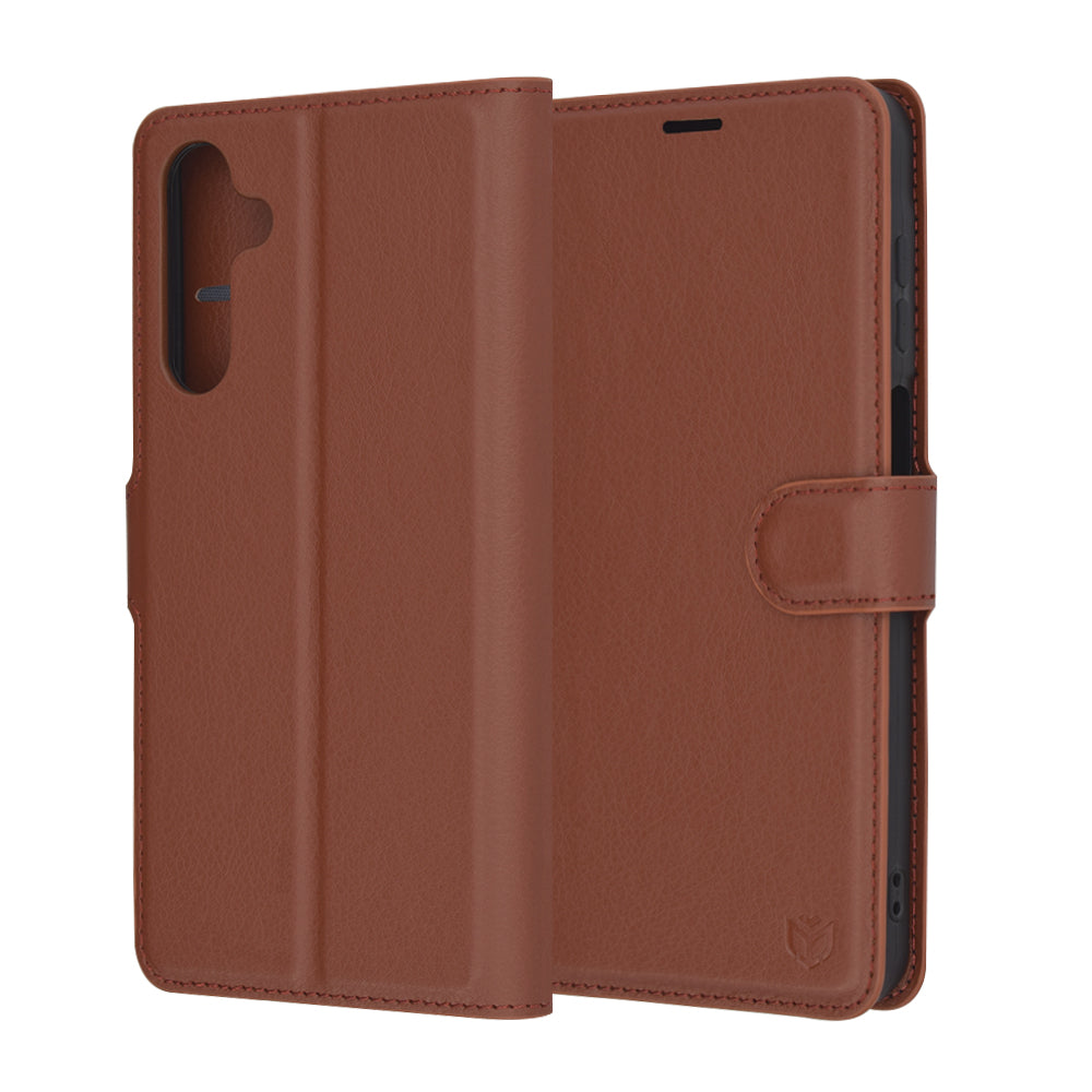 Etui na Samsung Galaxy A16 5G A166 / A16 4G A165, Techsuit, Leather Folio, Brązowe