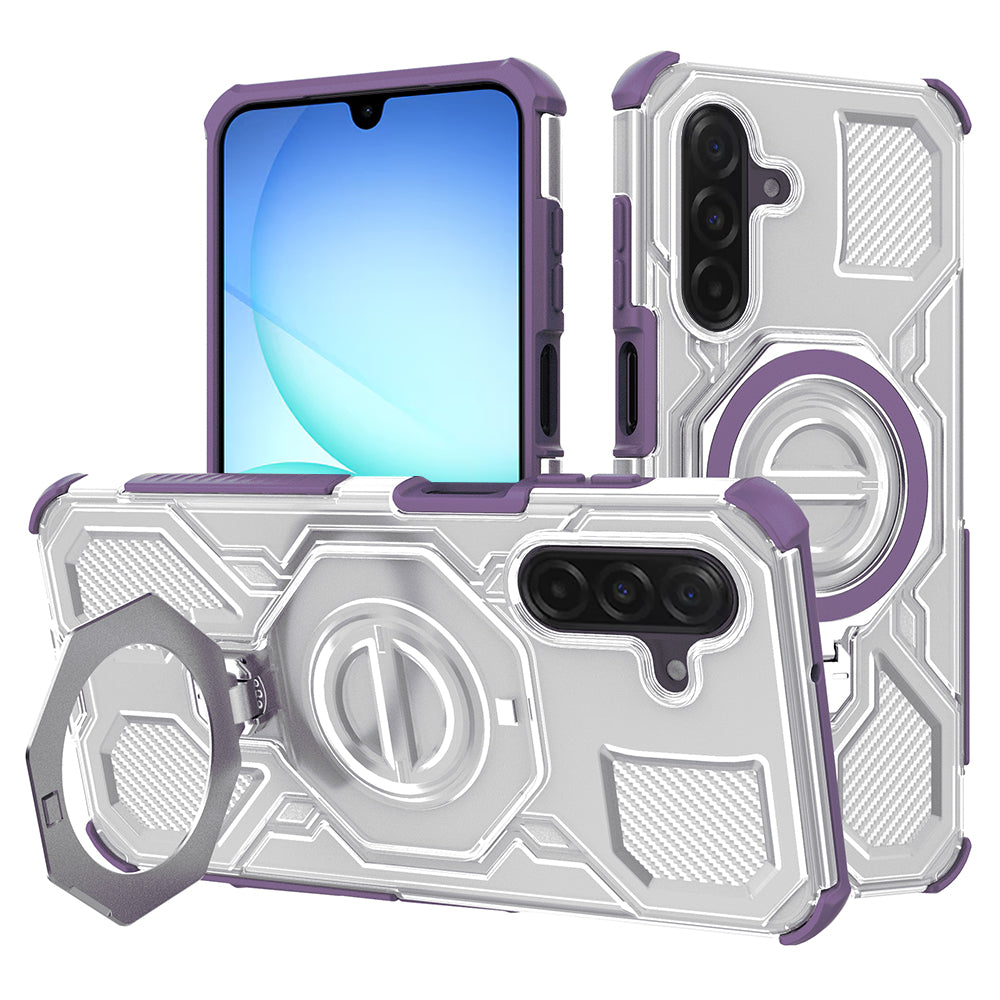 Etui na Samsung Galaxy A17 4G / A17 5G, Techsuit, Carbon Shield Pro, Fioletowy
