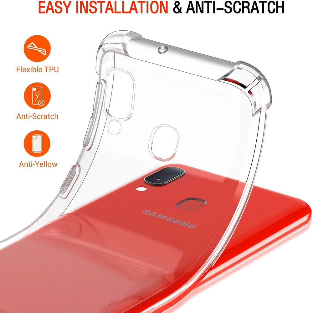 Etui na Samsung Galaxy A20e A202, Techsuit, Shockproof Clear, Przezroczyste