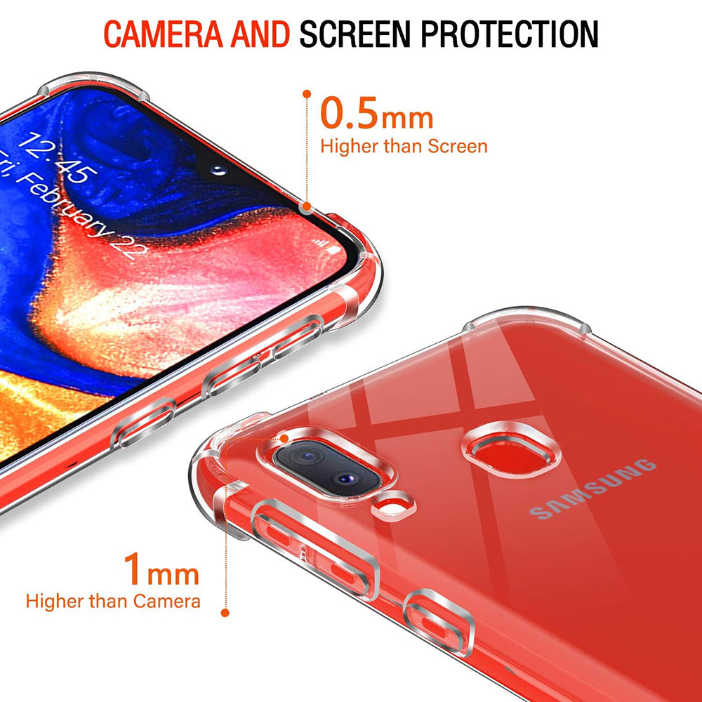 Etui na Samsung Galaxy A20e A202, Techsuit, Shockproof Clear, Przezroczyste