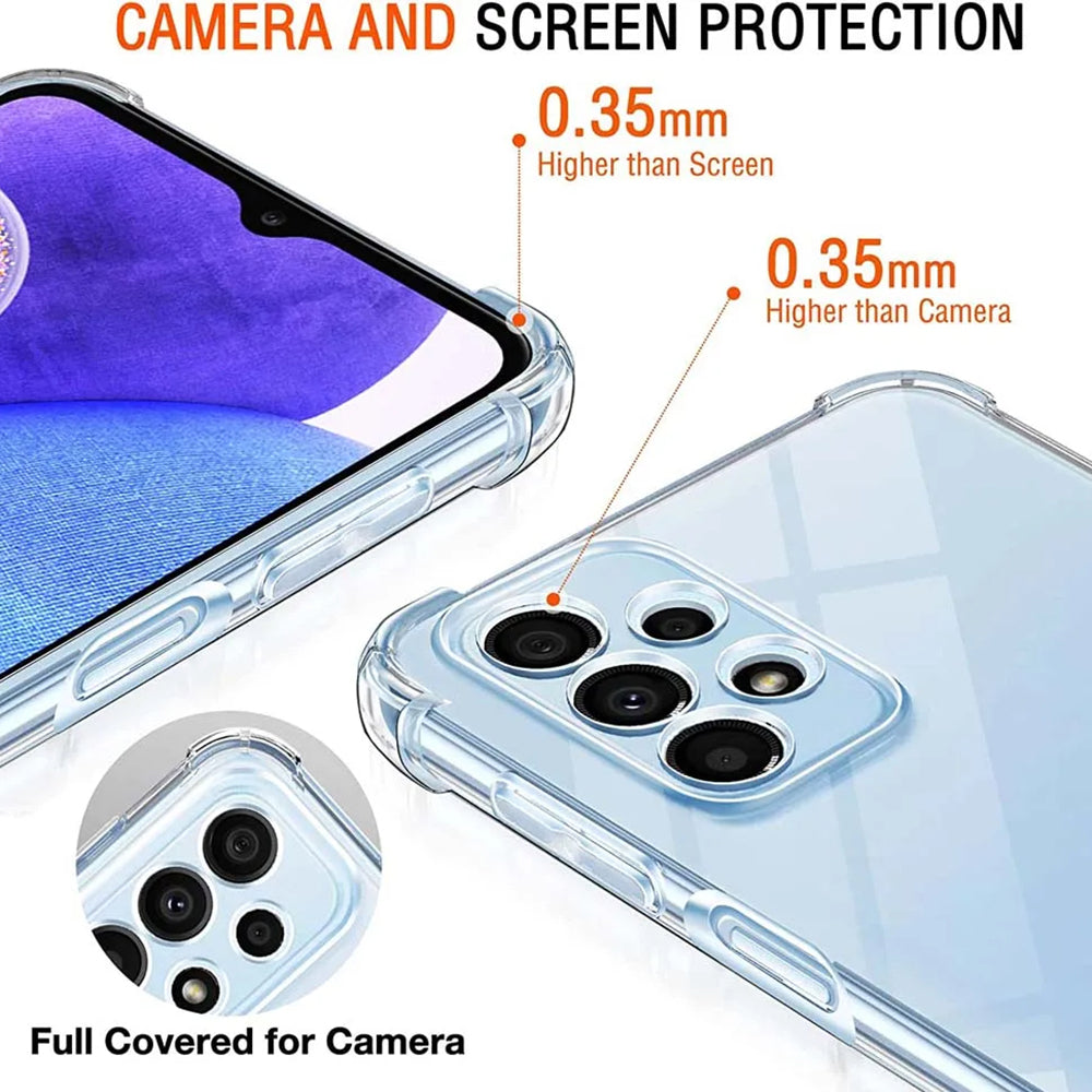 Etui na Samsung Galaxy A23 5G A236 / A23 A235, Techsuit, Shockproof Clear, Przezroczyste