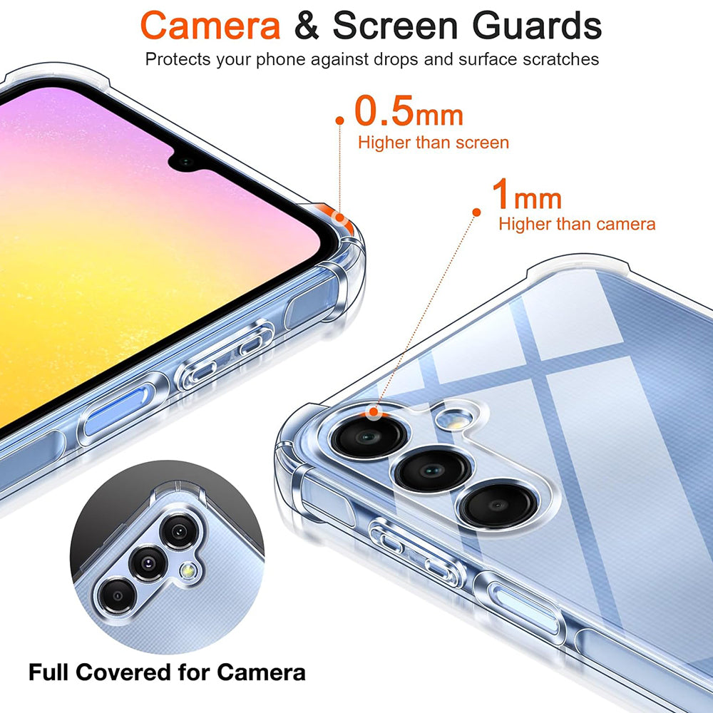 Etui na Samsung Galaxy A25 A256, Techsuit, Shockproof Clear, Przezroczyste