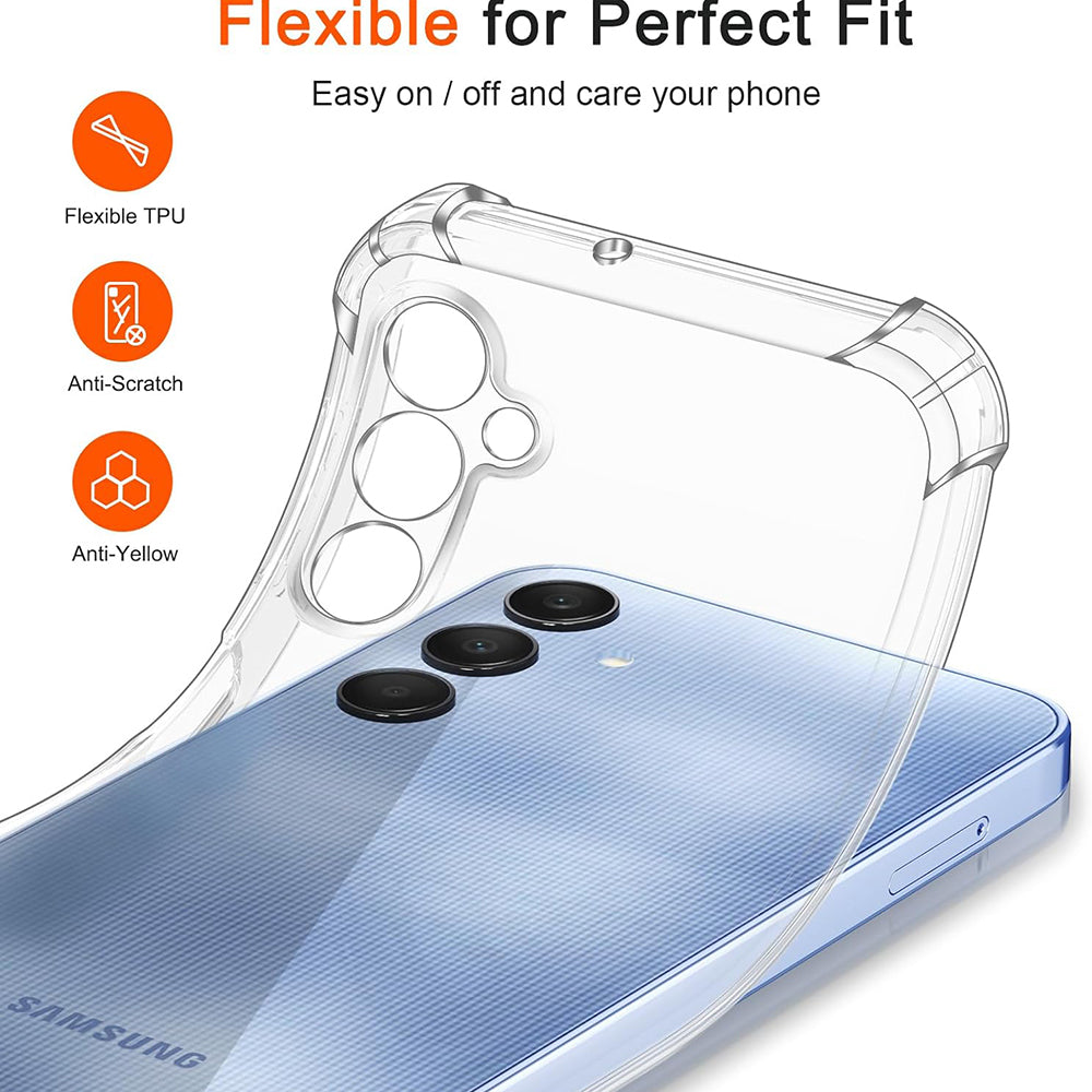 Etui na Samsung Galaxy A25 A256, Techsuit, Shockproof Clear, Przezroczyste
