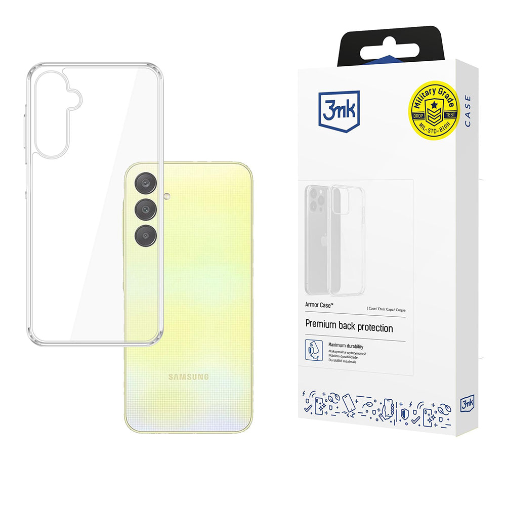 Etui na Samsung Galaxy A26 A266, 3MK, Armor, Przezroczyste