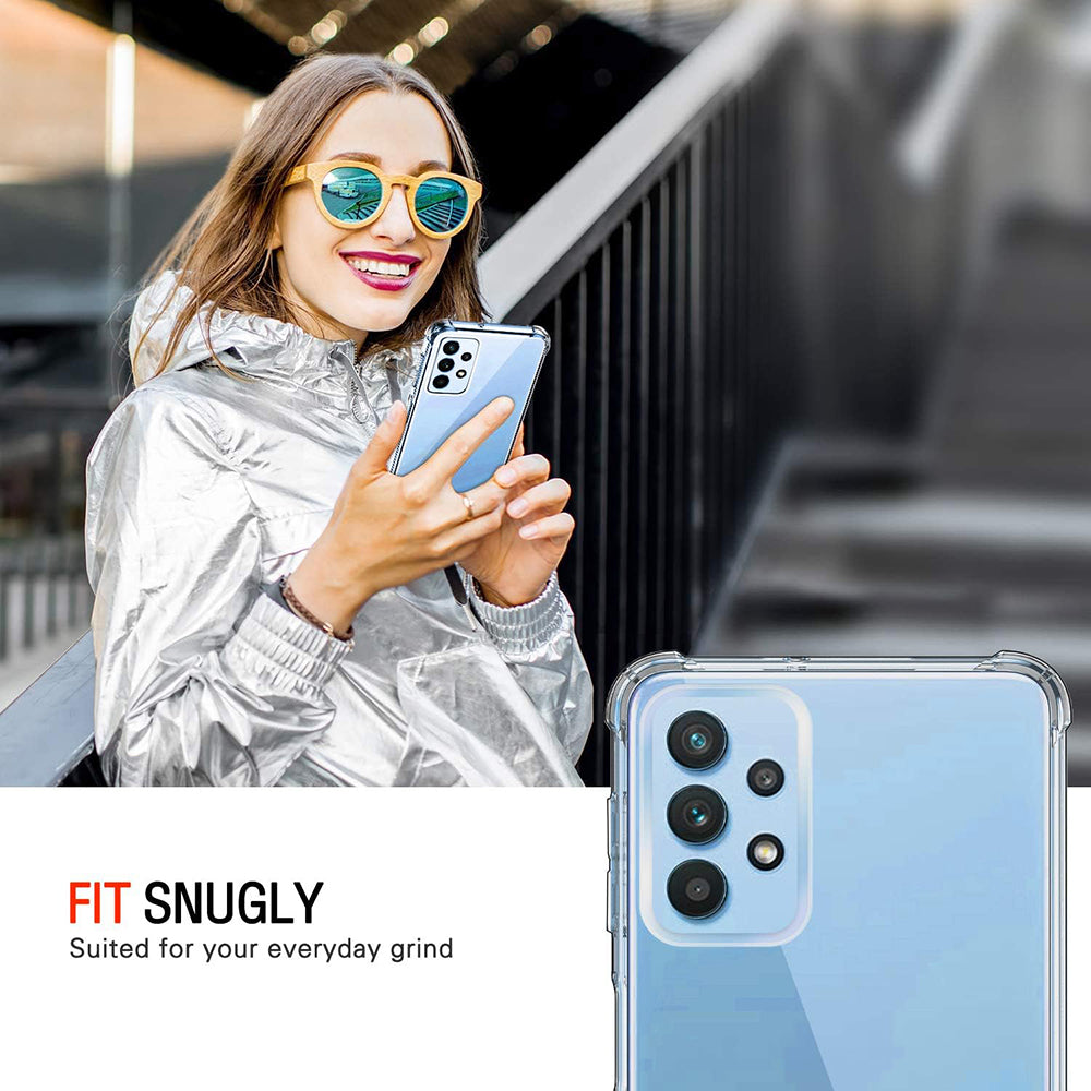 Etui na Samsung Galaxy A32 A325, Techsuit, Shockproof Clear, Przezroczyste