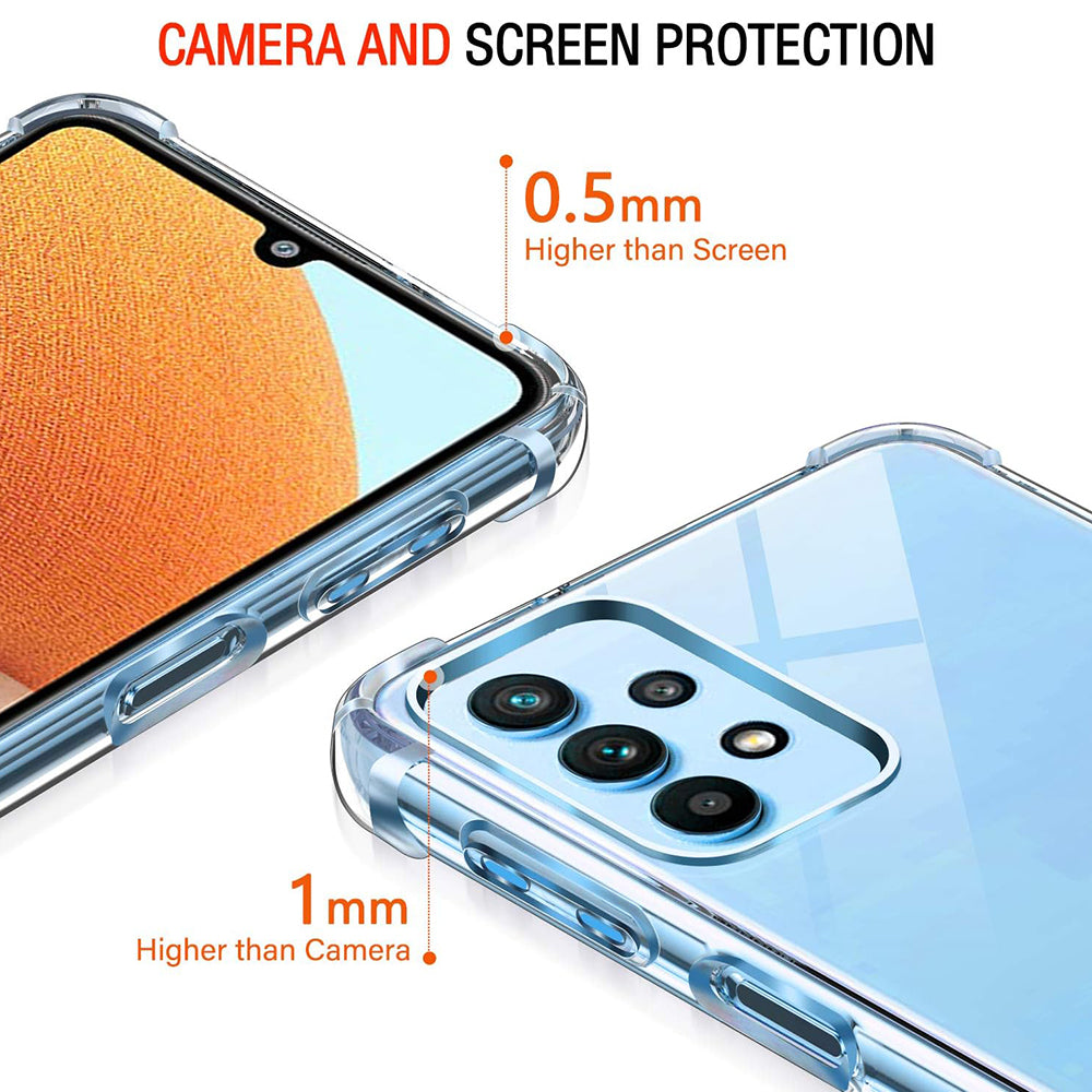 Etui na Samsung Galaxy A32 A325, Techsuit, Shockproof Clear, Przezroczyste