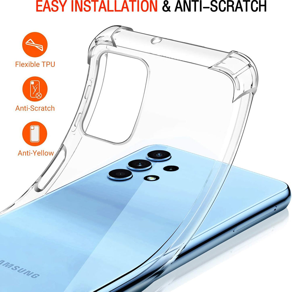 Etui na Samsung Galaxy A32 A325, Techsuit, Shockproof Clear, Przezroczyste