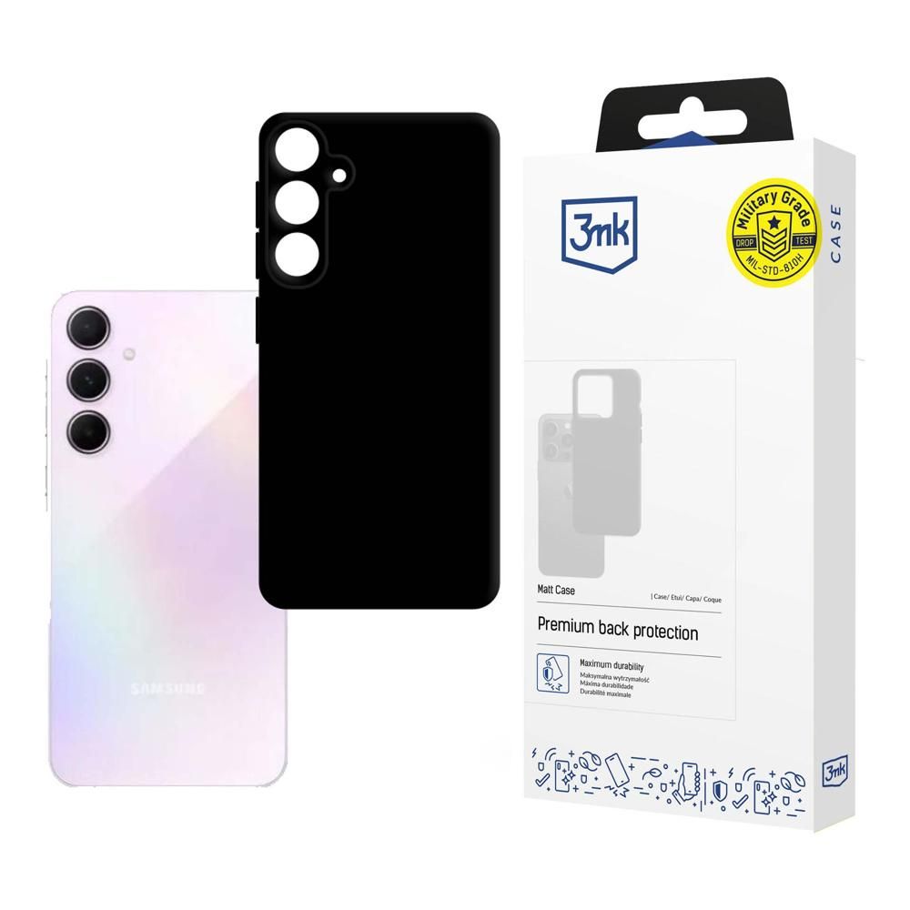 Etui do Samsung Galaxy A35 5G A356, 3MK, Czarny Matowy