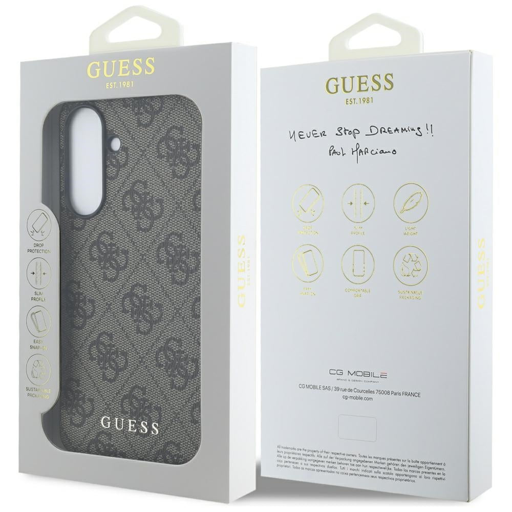 Case for Samsung Galaxy A36 A366, Guess, 4G Classic, Brown