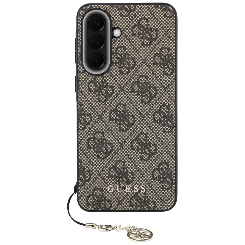 Etui na Samsung Galaxy A37 5G, Guess, 4G Classic Logo Charm, Brązowe