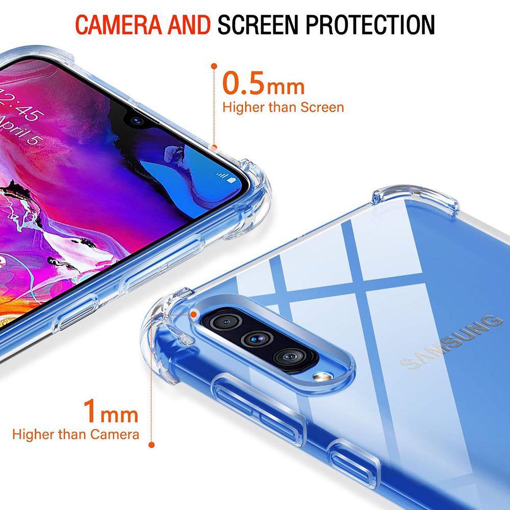Etui na Samsung Galaxy A50s A507 / A30s A307 / A50 A505, Techsuit, odporne na wstrząsy, przezroczyste