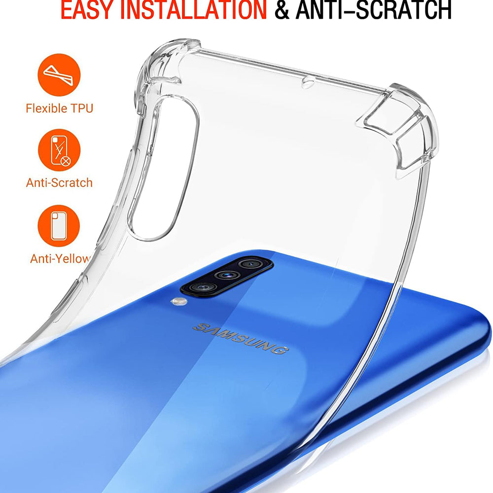Etui na Samsung Galaxy A50s A507 / A30s A307 / A50 A505, Techsuit, odporne na wstrząsy, przezroczyste