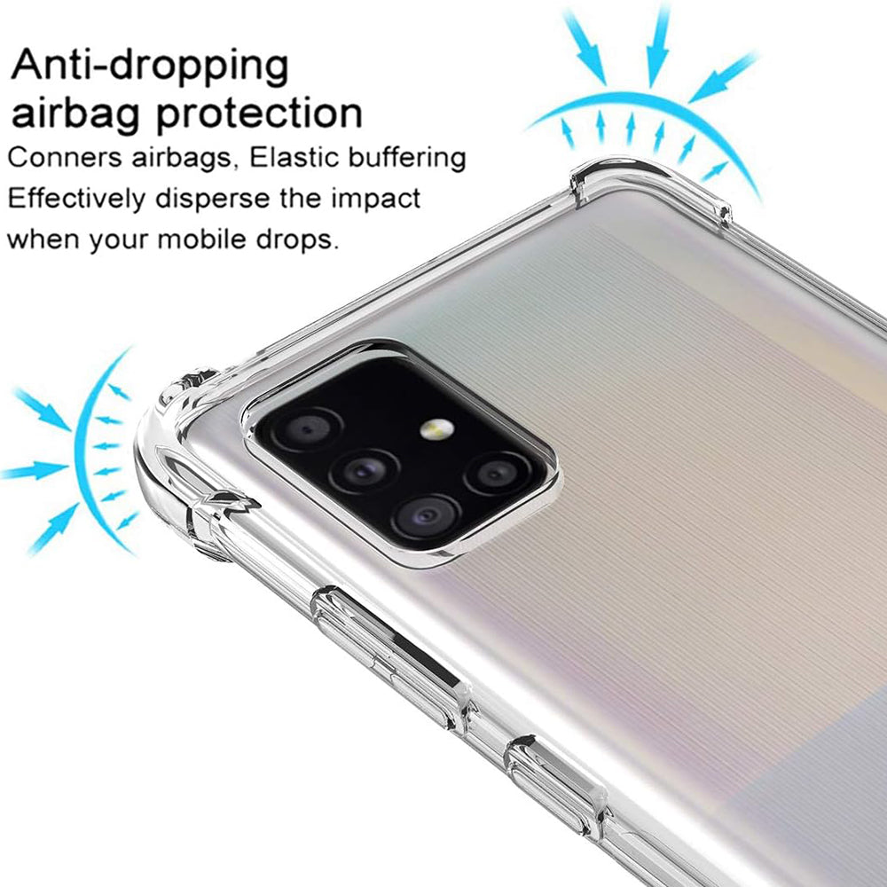 Etui na Samsung Galaxy A51 A515, Techsuit, Shockproof Clear, Przezroczyste