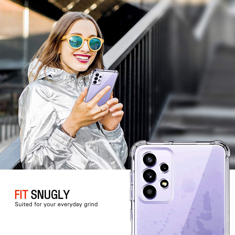 Etui na Samsung Galaxy A52s 5G A528 / A52 5G A526 / A52 A525, Techsuit, Przezroczyste odporne na wstrząsy