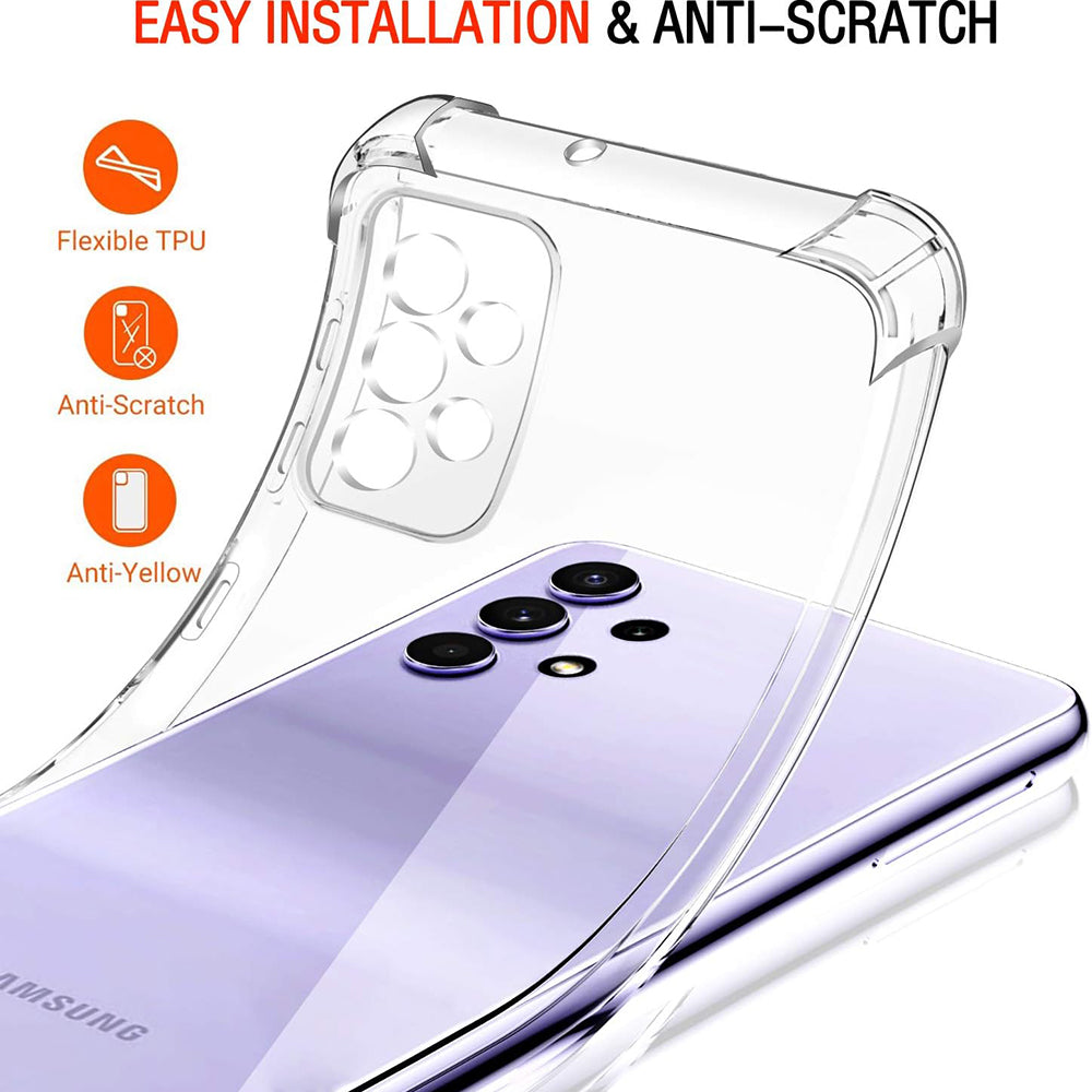 Etui na Samsung Galaxy A52s 5G A528 / A52 5G A526 / A52 A525, Techsuit, Przezroczyste odporne na wstrząsy