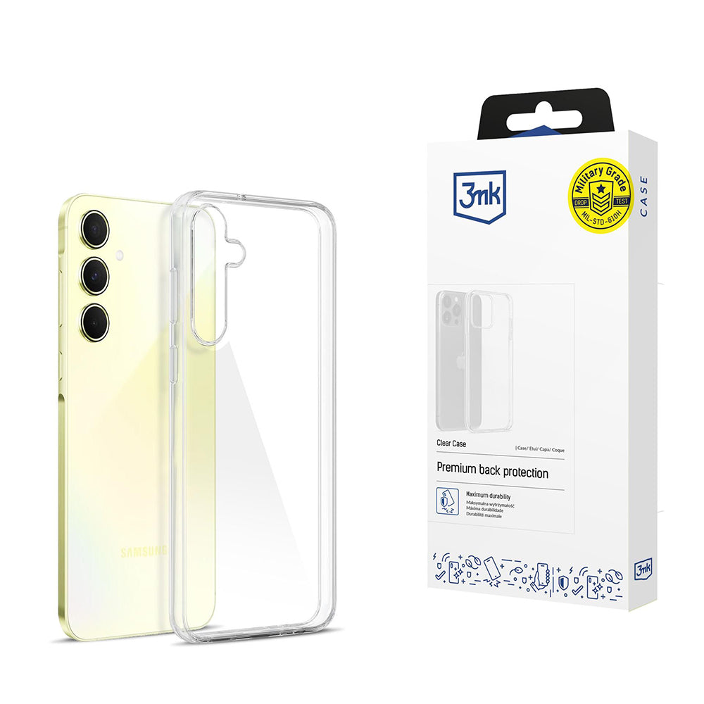 Etui do Samsung Galaxy A55 5G A556, 3MK, Clear, Przezroczyste
