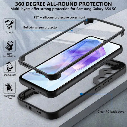 Etui na Samsung Galaxy A55 5G A556, Techsuit, ColorVerse 360, Niebieskie