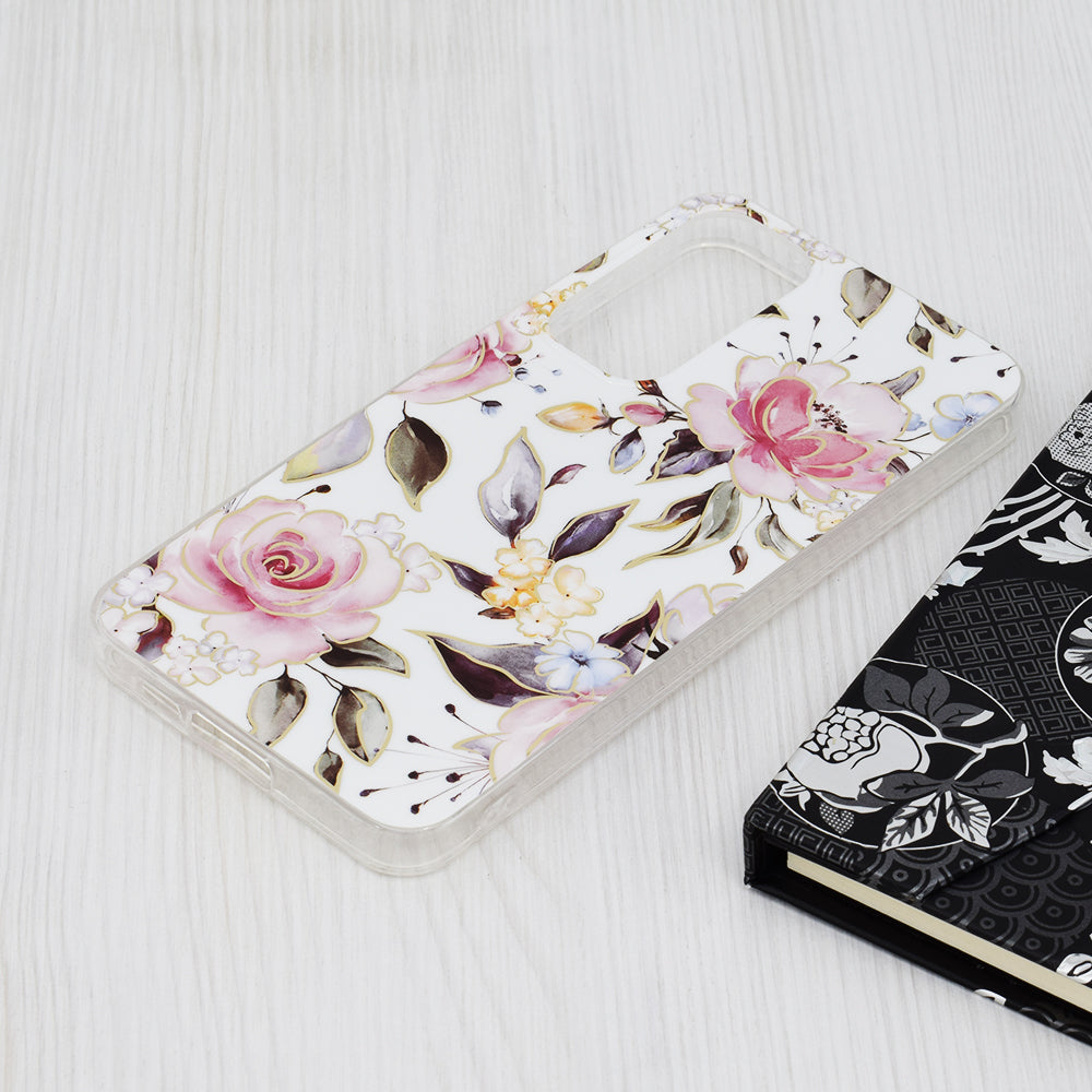 Etui na Samsung Galaxy A55 5G A556, Techsuit, Marble, Białe