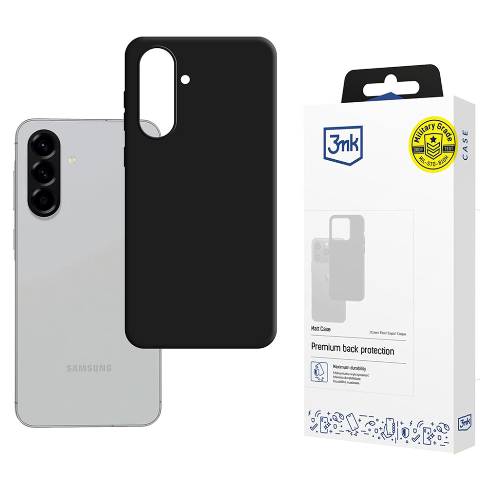 Etui do Samsung Galaxy A56 A566 / A36 A366, 3MK, Czarny Matowy