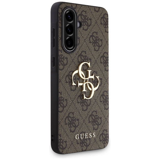 Etui na Samsung Galaxy A56 A566, Guess, 4G Big Logo, Brązowy