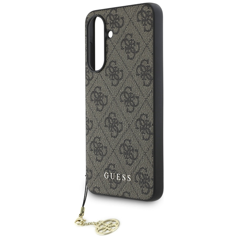 Case for Samsung Galaxy A56 A566, Guess, 4G Charm, Brown