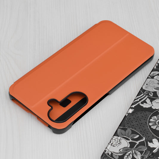 Etui na Samsung Galaxy A56 A566, Techsuit, eFold, Pomarańczowe