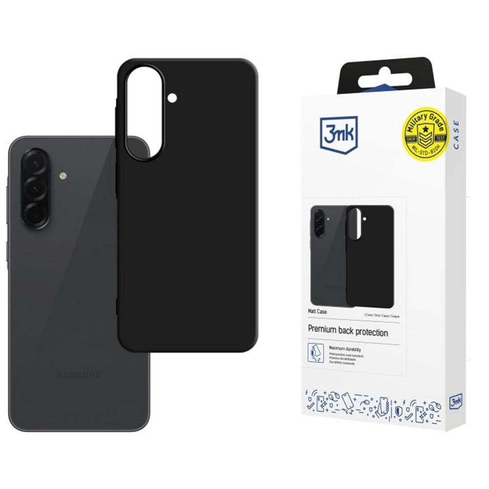 Etui na Samsung Galaxy A57 5G, 3MK, Czarne Matowe
