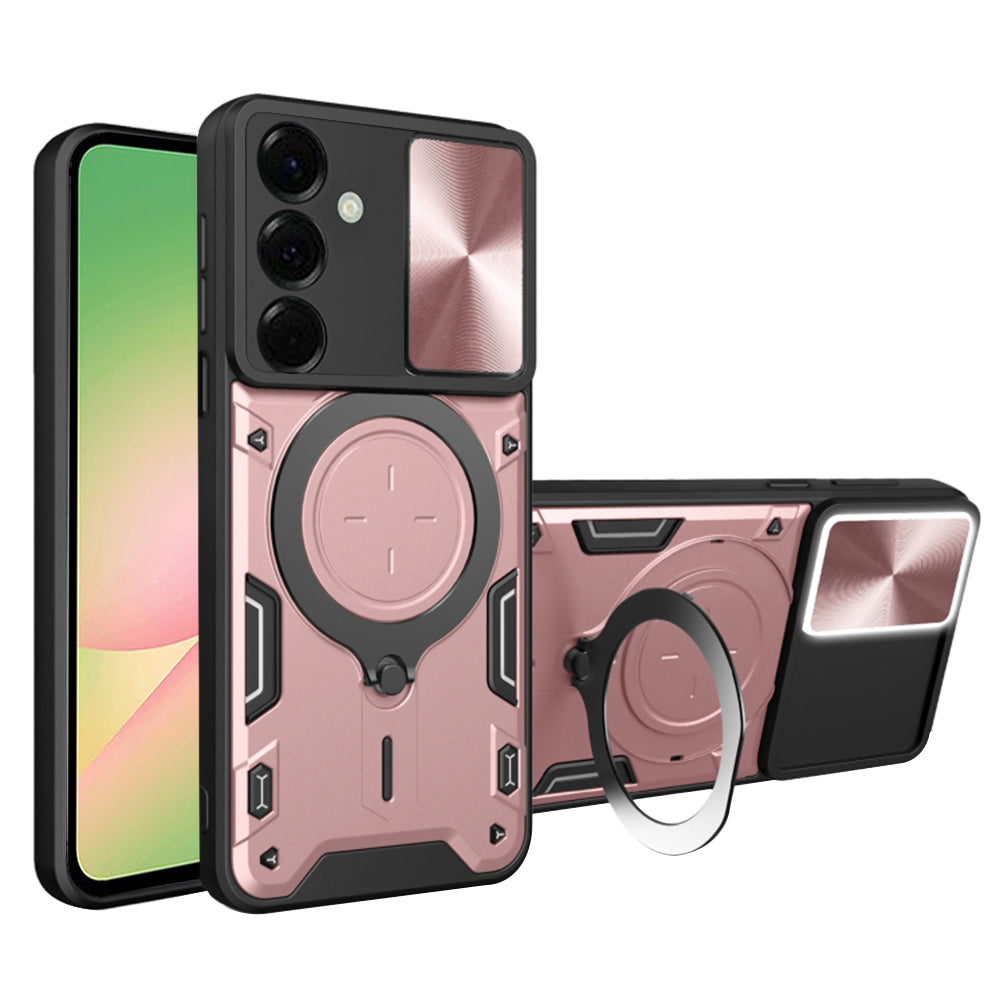 Etui na Samsung Galaxy A57 5G, Techsuit, CamGuard Pro, Różowe Złoto