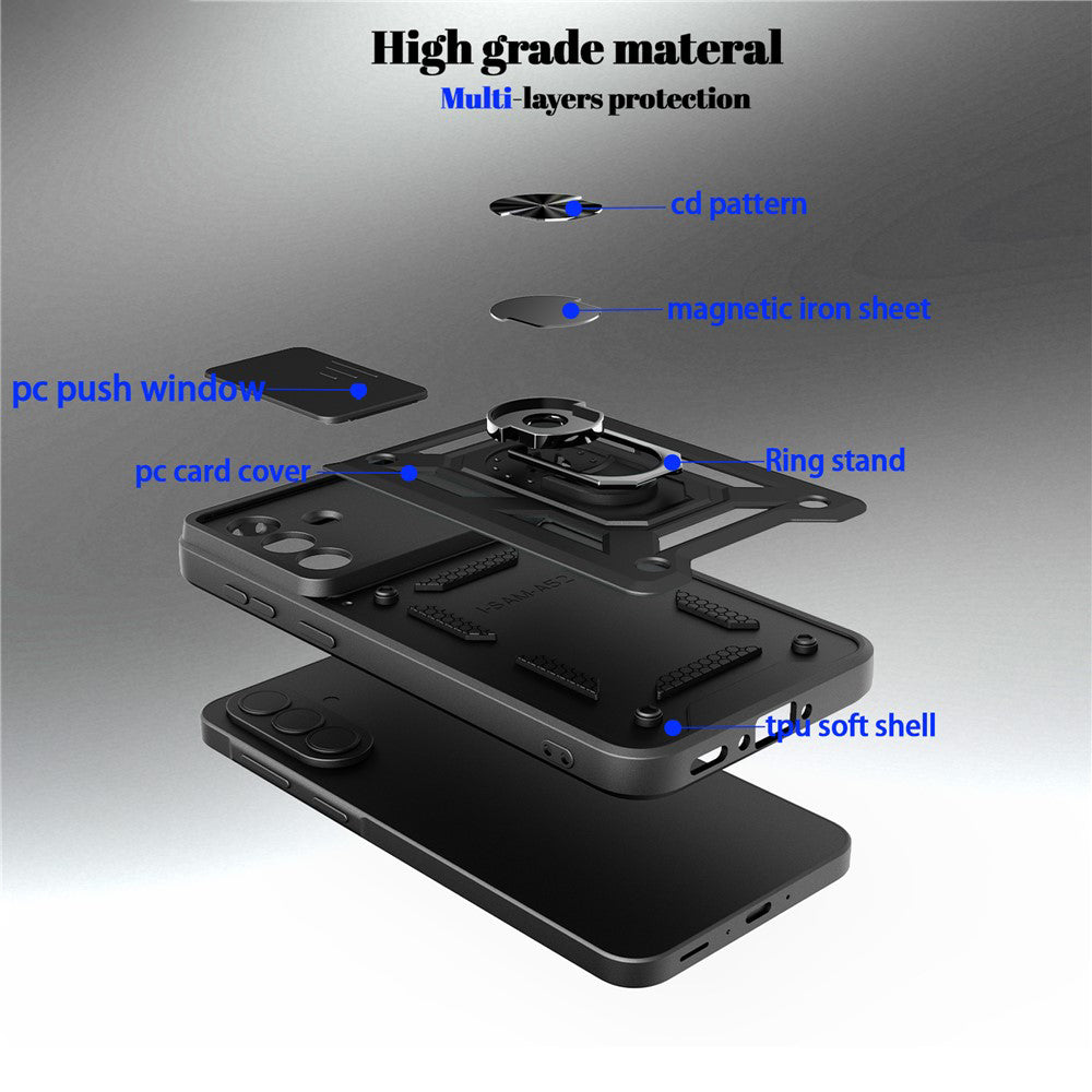 Etui na Samsung Galaxy A57 5G, Techsuit, CamShield, Różowe Złoto