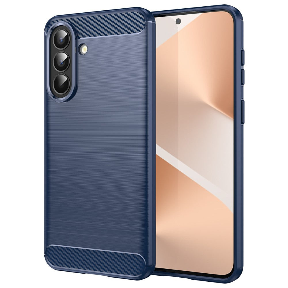 Etui na Samsung Galaxy A57 5G, Techsuit, Carbon, Niebieskie