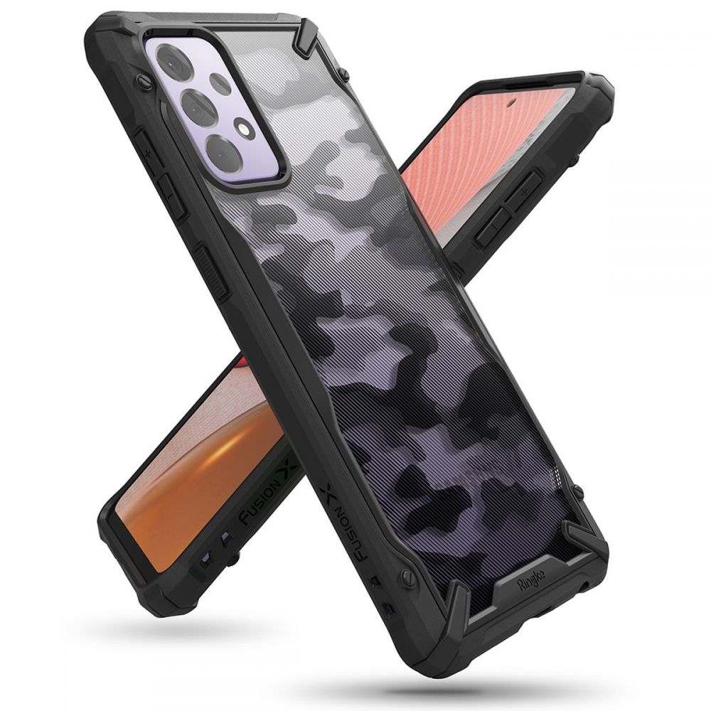 Etui na Samsung Galaxy A72 A725 / A72 5G A726, Ringke, Fusion X Design, Camouflage