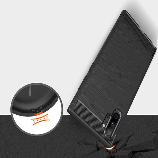 Etui do Samsung Galaxy Note 10+ 5G N976 / Note 10+ N975, Techsuit, Carbon, Czarny