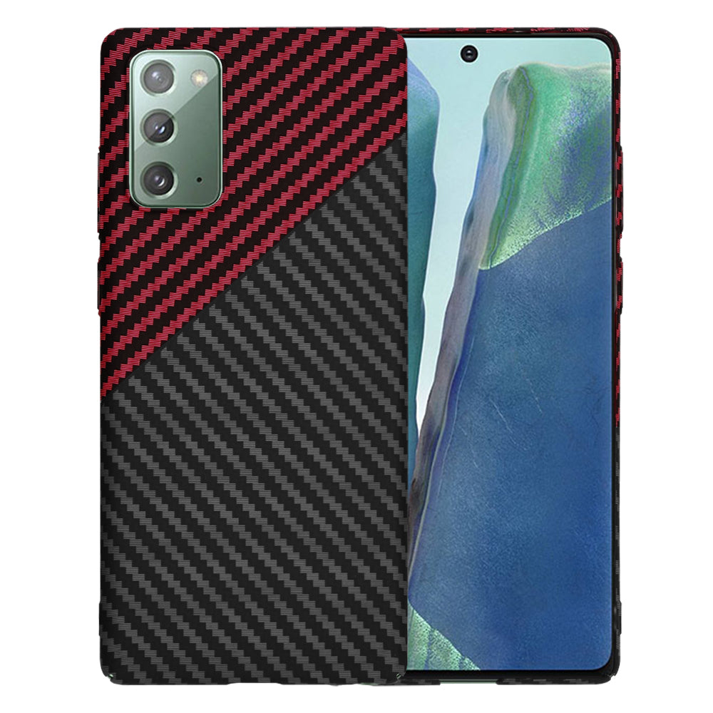 Etui do Samsung Galaxy Note 20 5G N981 / Note 20 N980, Techsuit, Carbonite FiberShell, Czarno-Czerwone