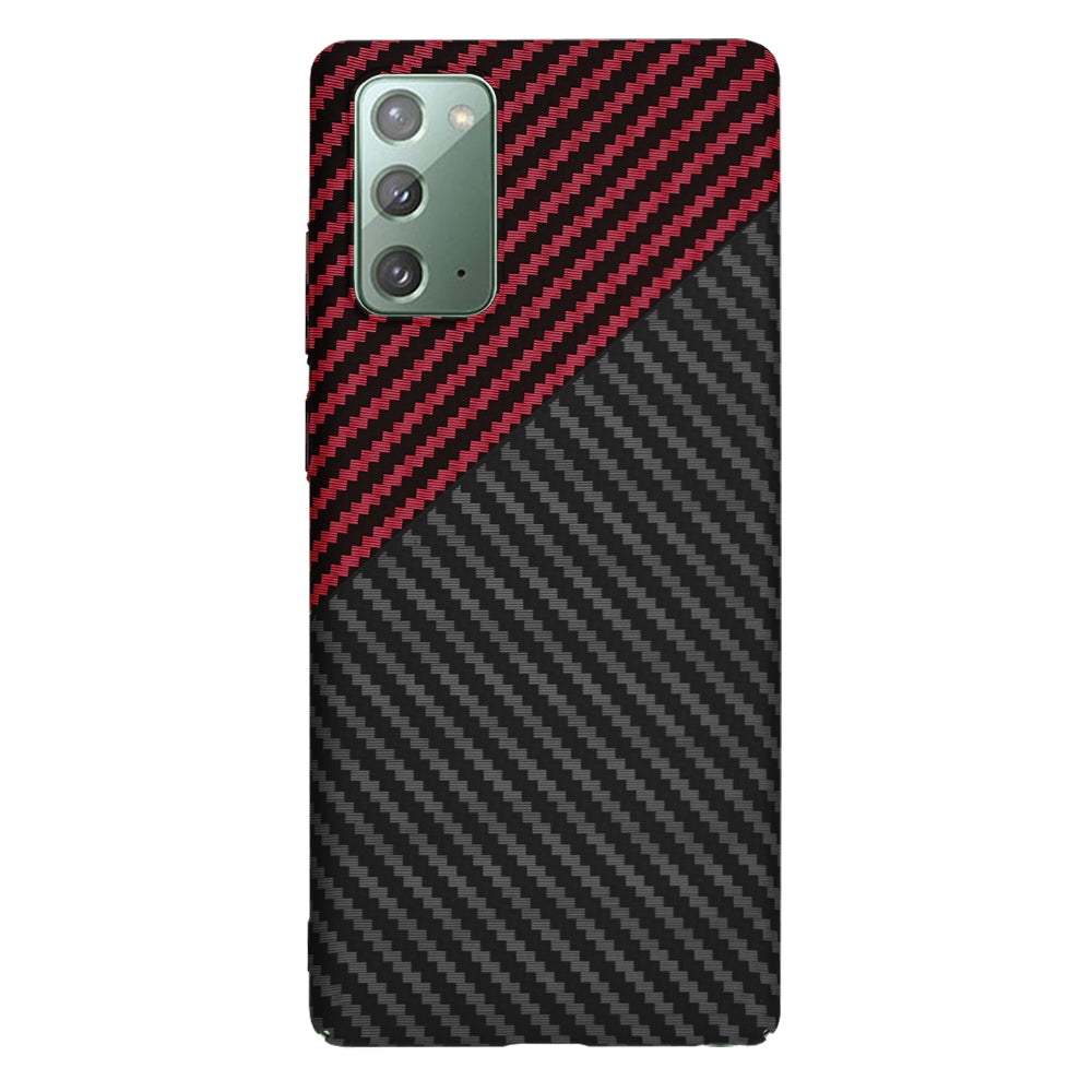 Etui do Samsung Galaxy Note 20 5G N981 / Note 20 N980, Techsuit, Carbonite FiberShell, Czarno-Czerwone