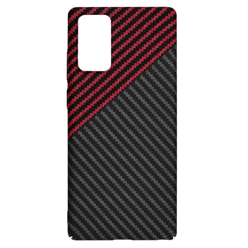 Etui do Samsung Galaxy Note 20 5G N981 / Note 20 N980, Techsuit, Carbonite FiberShell, Czarno-Czerwone