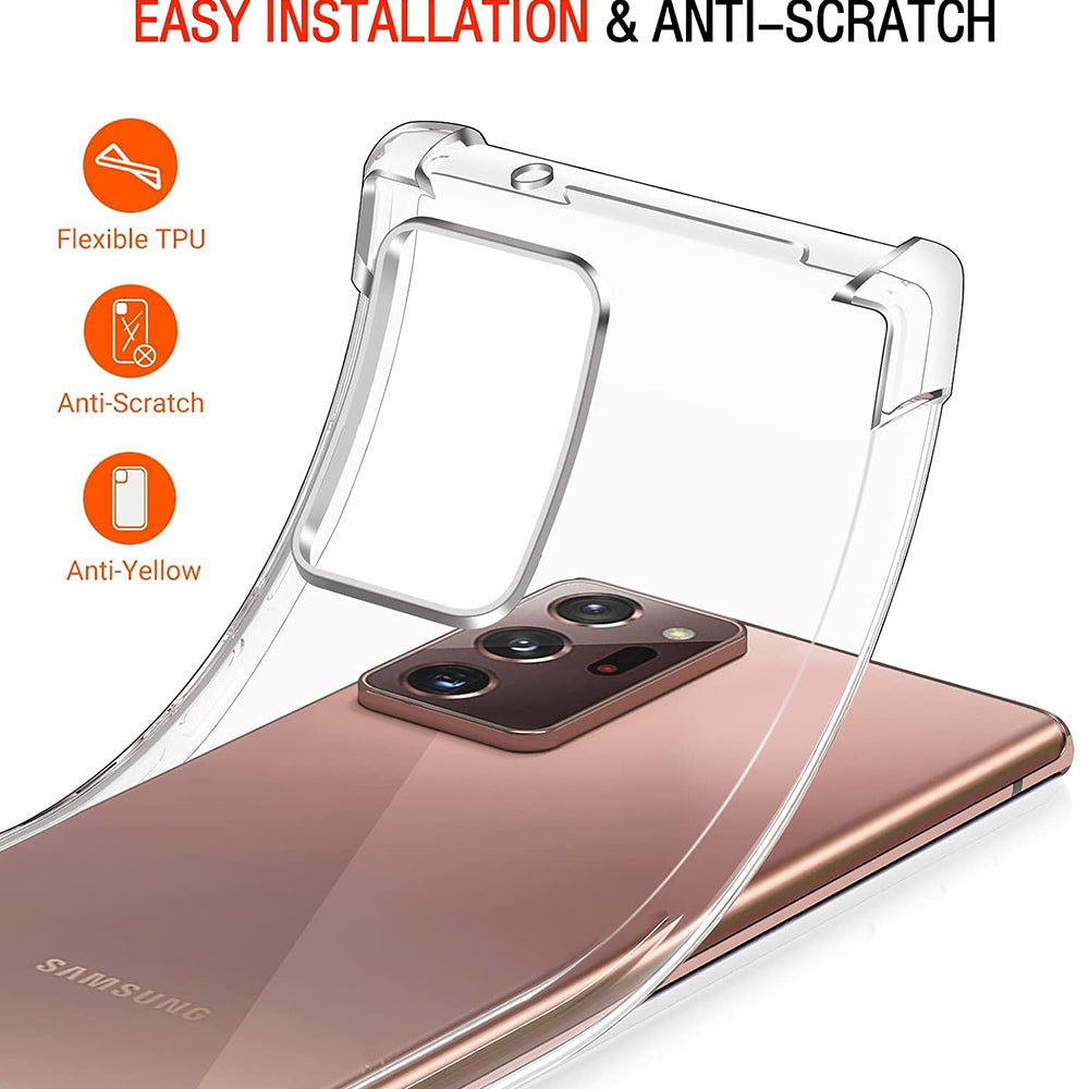 Etui na Samsung Galaxy Note 20 Ultra 5G N986 / Note 20 Ultra N985, Techsuit, odporne na wstrząsy, przezroczyste
