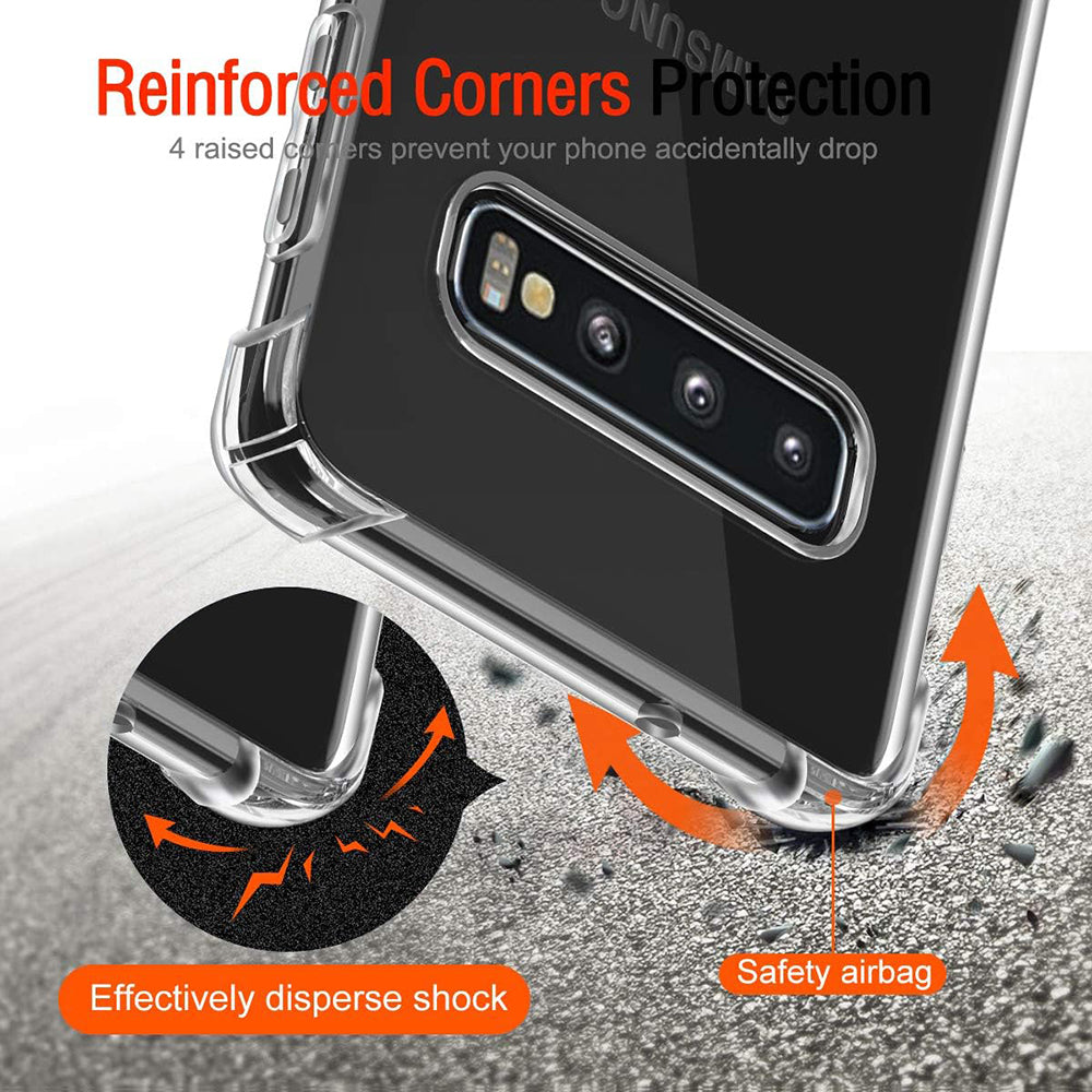 Etui na Samsung Galaxy S10 G973, Techsuit, Shockproof Clear, Przezroczyste