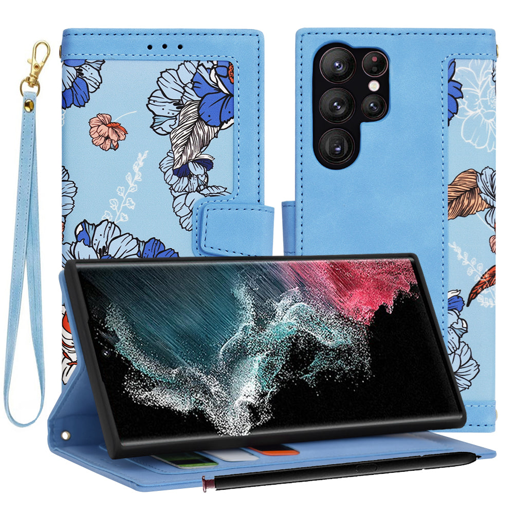 Etui na Samsung Galaxy S22 Ultra 5G S908, Techsuit, FlipCraft, Niebieski