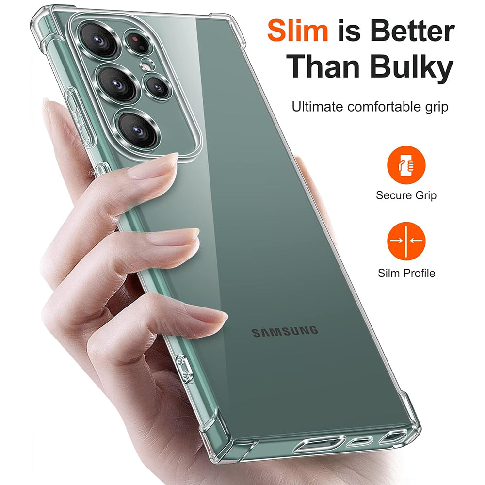 Etui na Samsung Galaxy S22 Ultra 5G S908, Techsuit, Shockproof Clear, Przezroczyste
