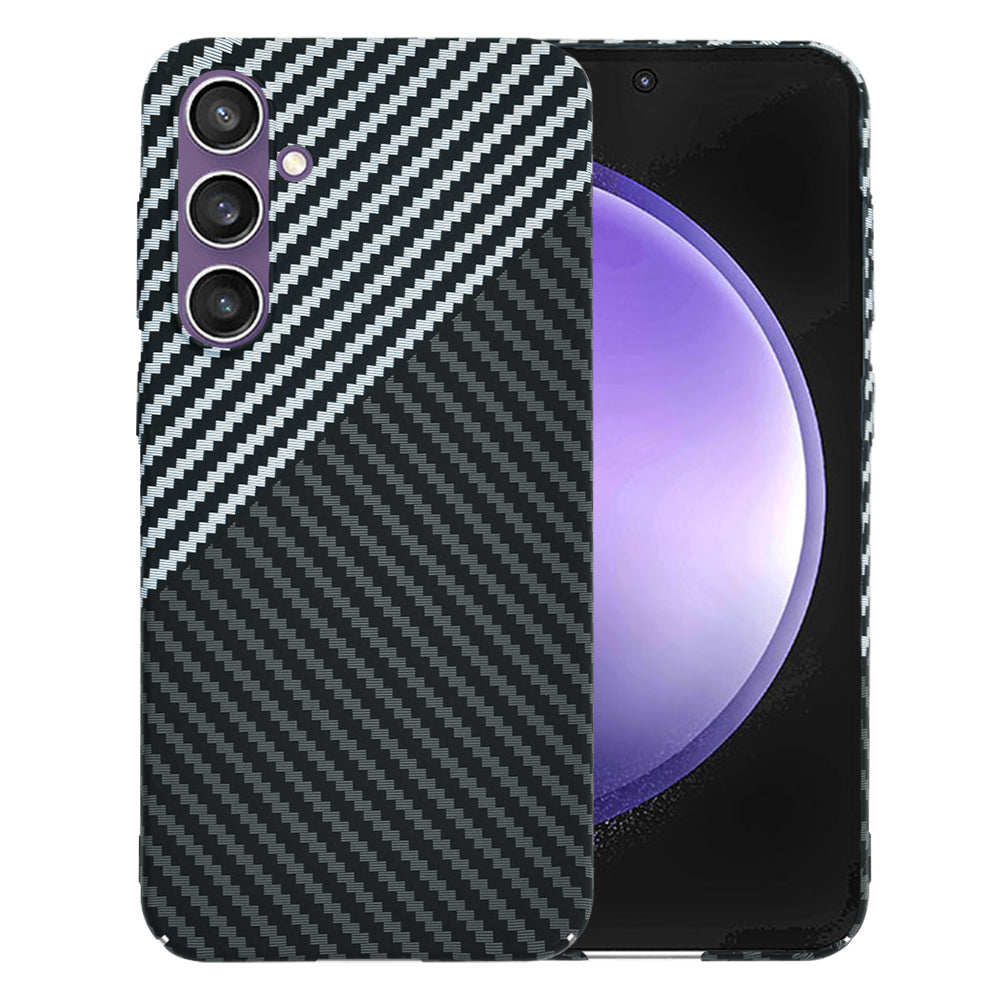 Etui na Samsung Galaxy S23 FE S711, Techsuit, Carbonite FiberShell, Czarny Szary