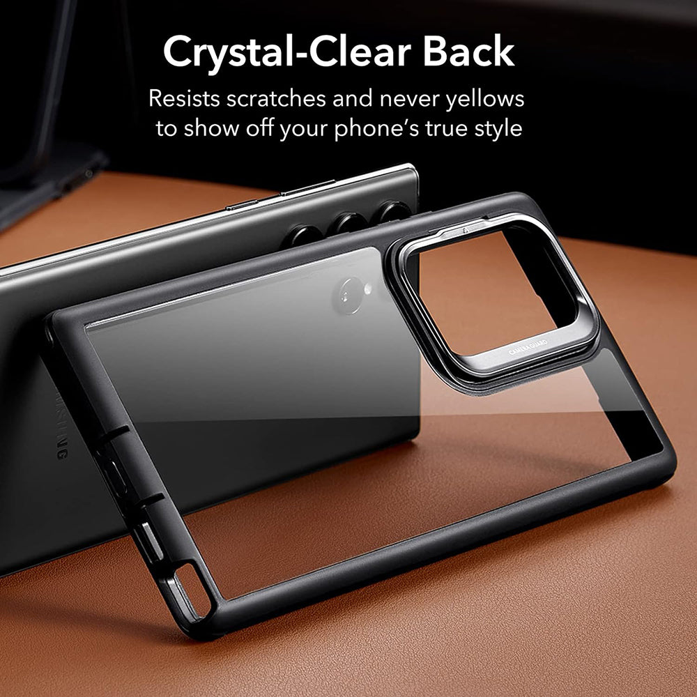 Etui na Samsung Galaxy S23 Ultra S918, ESR, Shock Armor Kickstand, Czarne Przezroczyste
